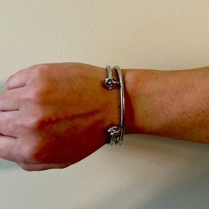 NWOT Jill Michael for Stitch Fix Charlie Basic Cuff Bracelet Set, Silver